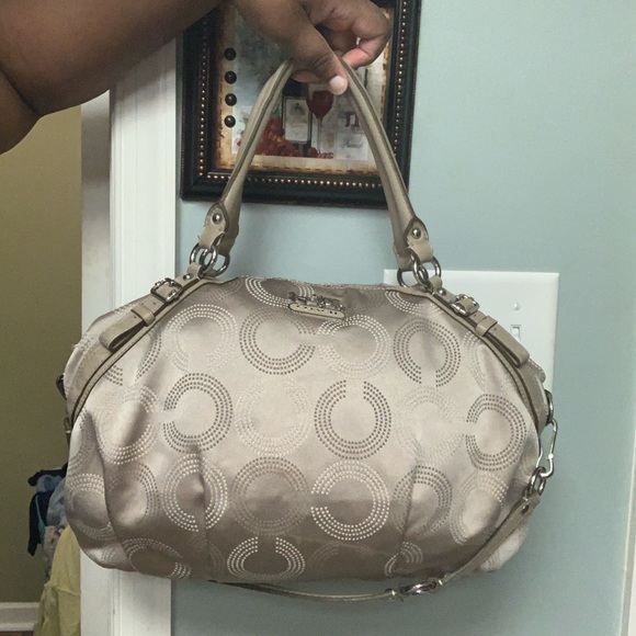 Coach Madison dotted op art satchel - Picture 4 of 8